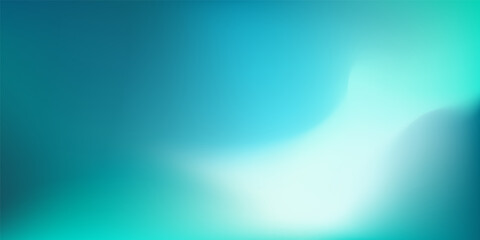 Abstract Gradient teal white background. Blurred mint turquoise green water backdrop for your graphic design, banner, summer, winter or aqua poster, website