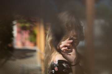Frau in Extase
