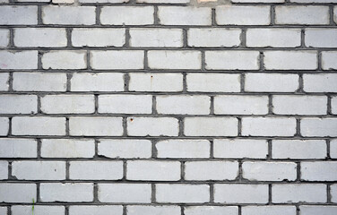 Brick white wall. Background or texture.