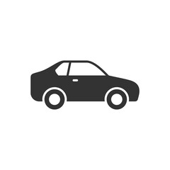 Coupe car glyph icon or vehicle concept