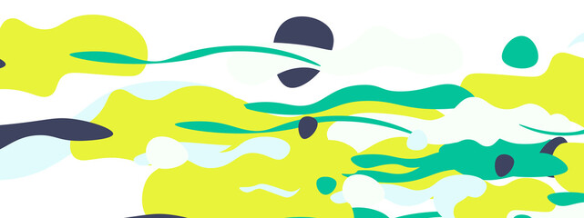 Trendy liquid style shapes abstract design, dynamic vector background for placards, brochures, posters, web landing pages, covers or banners