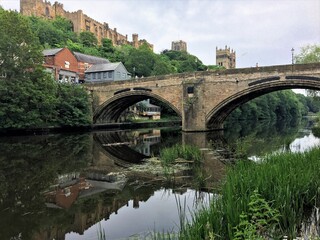 Fototapeta na wymiar Durham Cathedral across the river Wear