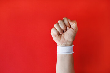 Clenched fist hand