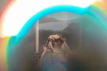Frau im Park