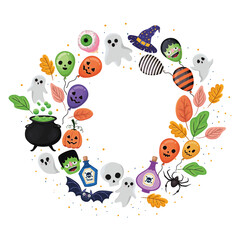 Halloween pumpkin cartoon vector design