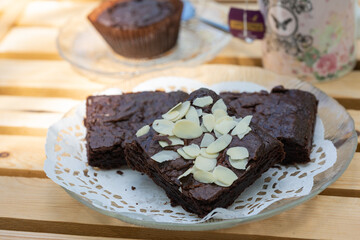chocolate cake with nuts