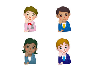 参B_上半身まとめ06_多国籍眼差し