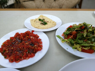 delicious salads made with organic vegetables