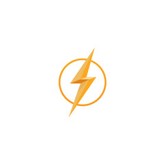 3d lightning icon. Lightning sign. Vector illustration eps 10