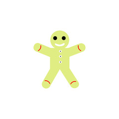 icon the festive gingerbread. Vector illustration EPS 10