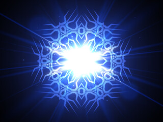 Abstract blue technology concept background. Vector illustration