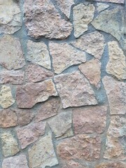 Wall of stone. Granite