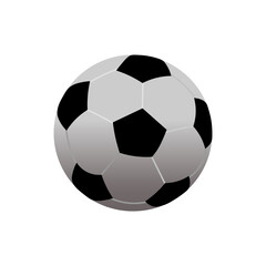 Obraz premium Realistic soccer ball icon. Vector illustration eps 10