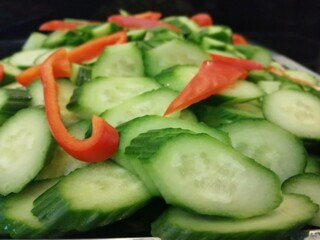 delicious salads made with organic vegetables