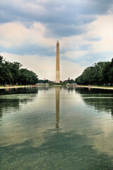 Fototapeta na wymiar A view of the Washington Monument