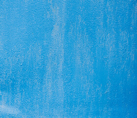 Blue paint texture on metal