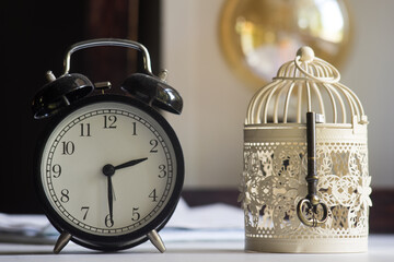 alarm clock. time management, business investment, planning