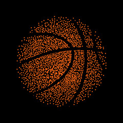 basketball vector technology background game. Vector illustration eps 10