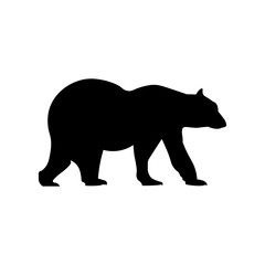 The black bear icon. Vector illustration eps 10