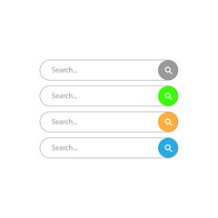 Obraz premium search bar design element icons. Vector illustration eps 10