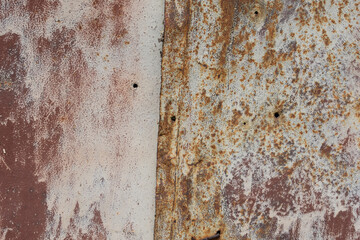 Texture of old rusty metal. Grunge background worn out