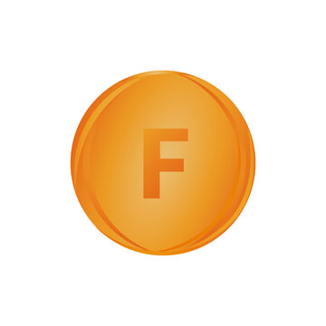Vitamin F banner icon. Vector illustration EPS 10