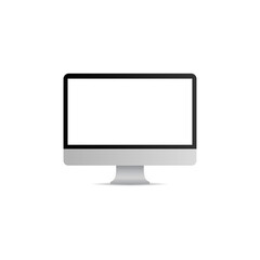 Realistic computer technology icon. Vector illustration eps 10
