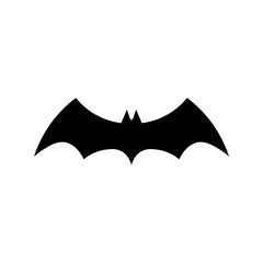 Bat sign black icon. Vector illustration eps 10