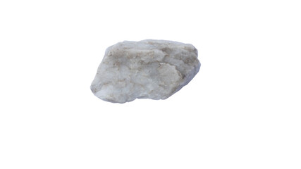 gneiss rock specimen on white background. gneiss is metamorphic rocks.Stone on white background