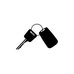 Key black sign icon. Vector illustration eps 10