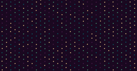 Abstract Color Halftone Dots generative art background illustration