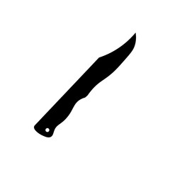 Knife black sign icon. Vector illustration eps 10