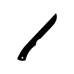 Knife black sign icon. Vector illustration eps 10