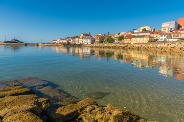 A corner in a seaport in Galician coast