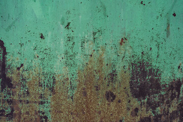 Painted grunge metal background or texture with scratches and cracks