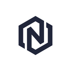 Initial N Letter Logo Vector Design