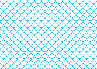 Fototapeta premium Mermaid scale.Blue background. Vector stock illustration for poster or banner