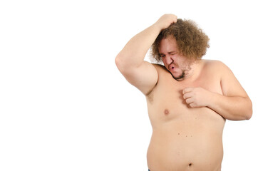 Funny fat guy and diet.