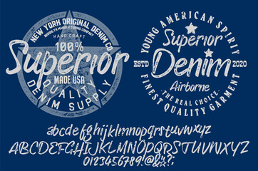 Handwritten calligraphic alphabet for t-shirt or apparel. V