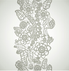 floral lace pattern, seamless ornament