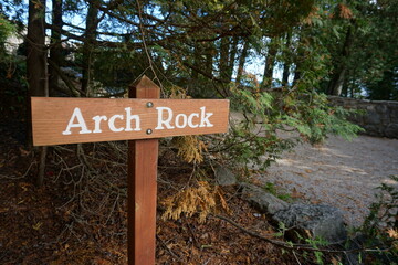 Arch Rock scenic point, Mackinac Island Michigan