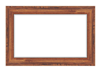 Wood frame isolated on white background. Vector illustration eps 10