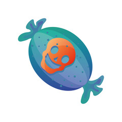 sweet for halloween on white background