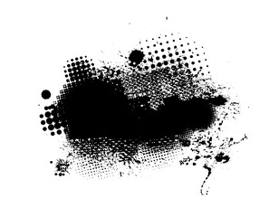 Frame of blots. Grunge Design Element. Brush Strokes. Vector illustration - obrazy, fototapety, plakaty