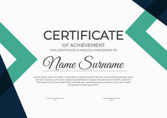 Certificate and diploma template background. Vector illustration