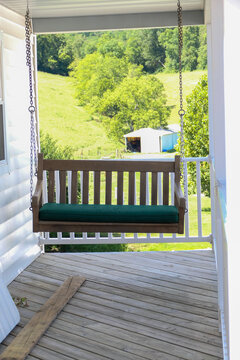 porch swing in the hills