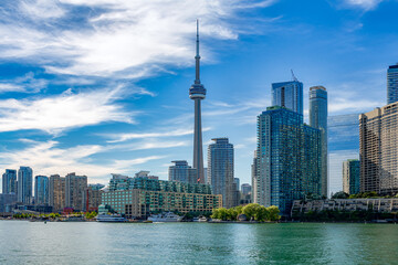 Toronto Skyline in a Sunny Day, Ontario, Canada