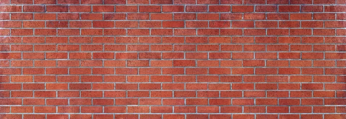 Door stickers Brick wall red brick wall panoramic