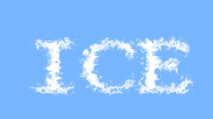 Fototapeta na wymiar Ice cloud text effect sky isolated background. animated text effect with high visual impact. letter and text effect. 