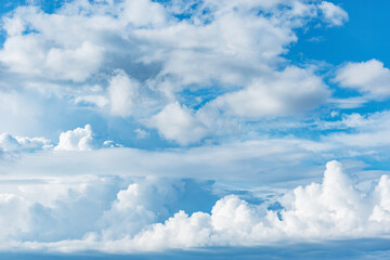 White clouds on the sky at day time.